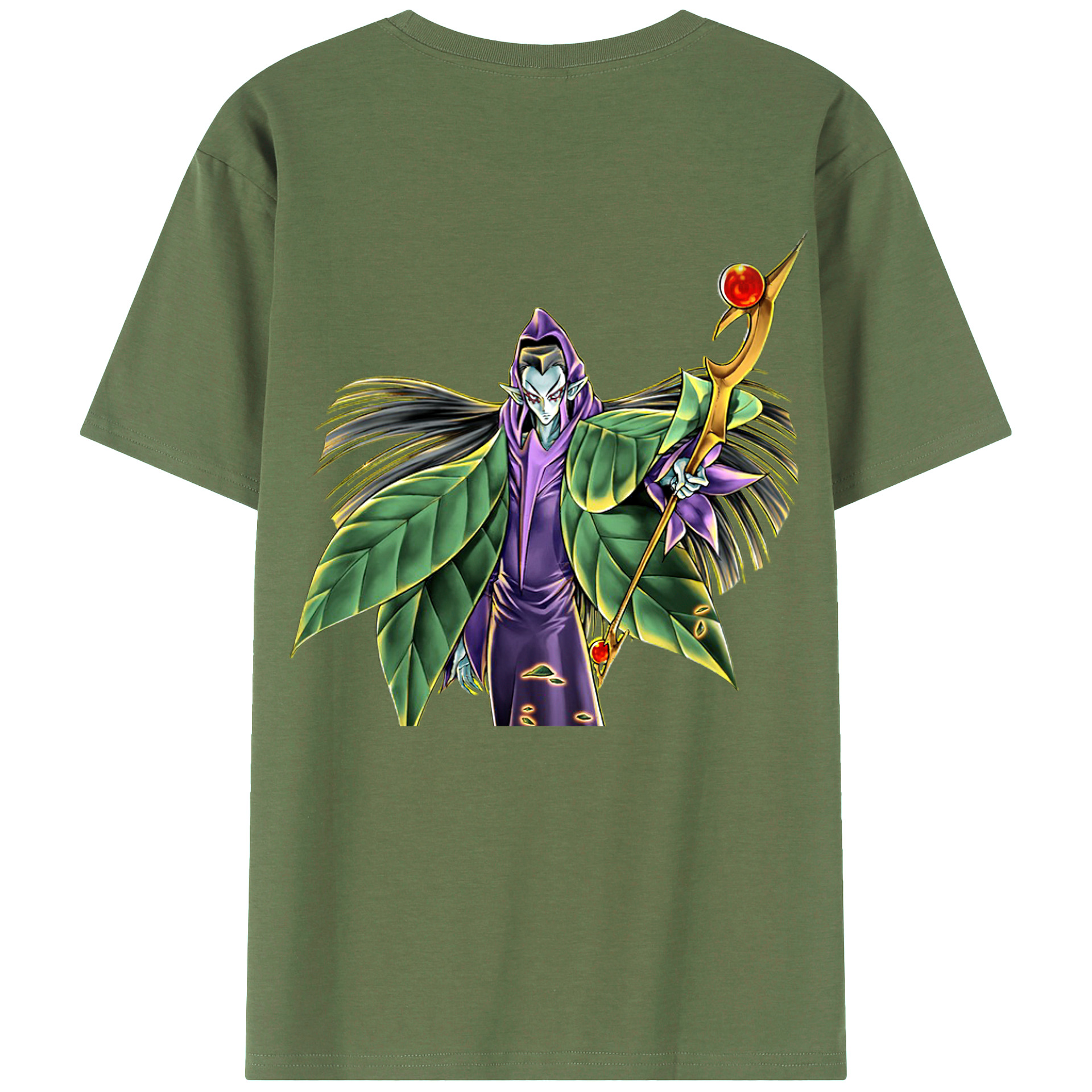 （画像用） 遊☆戯☆王 Yu-Gi-Oh! 綿100％ メンズ半袖Tシャツ（バックプリント） 通気性
